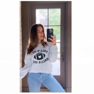 KITTENISH WOMENS SIZE SMALL FALLS OUT BALLS OUT SWEATSHIRT